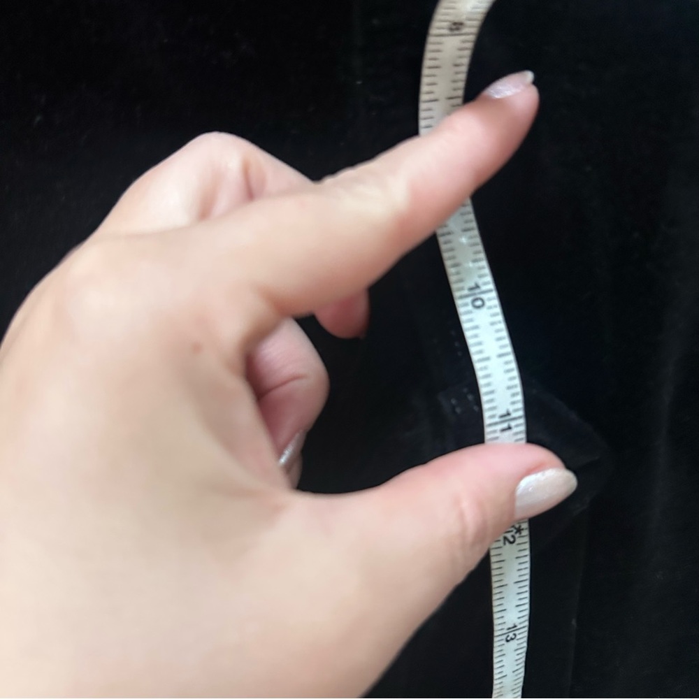 L'AGENCE Black Pants Stevie Velvet Jeans in Noir 29 flare - Picture 8 of 8